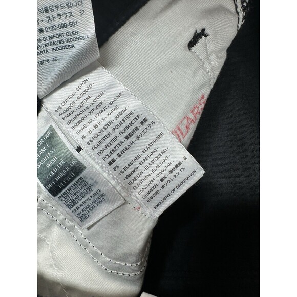 NEW! NWT LEVI'S 311 Shaping Skinny Corduroy Jeans Black Size 31x30 Irregular - Picture 3 of 6